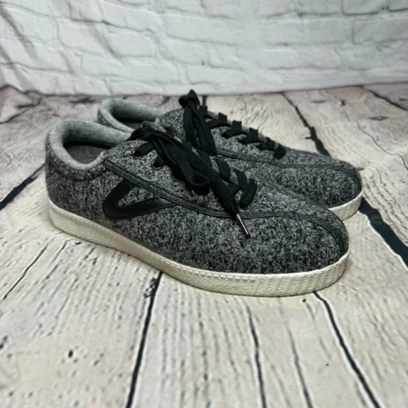 Tretorn Gray and Black Sneakers - Picture 1 of 11
